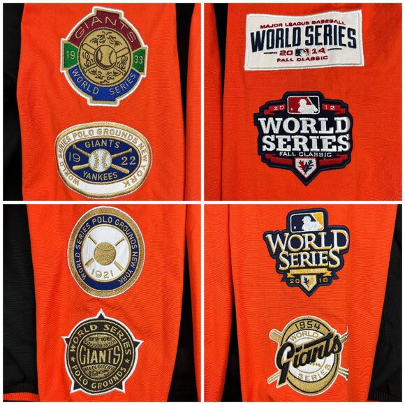 San Francisco Giants Varsity Jacket Mens 2XL XXL Black World Series G-III GIII - Picture 8 of 11